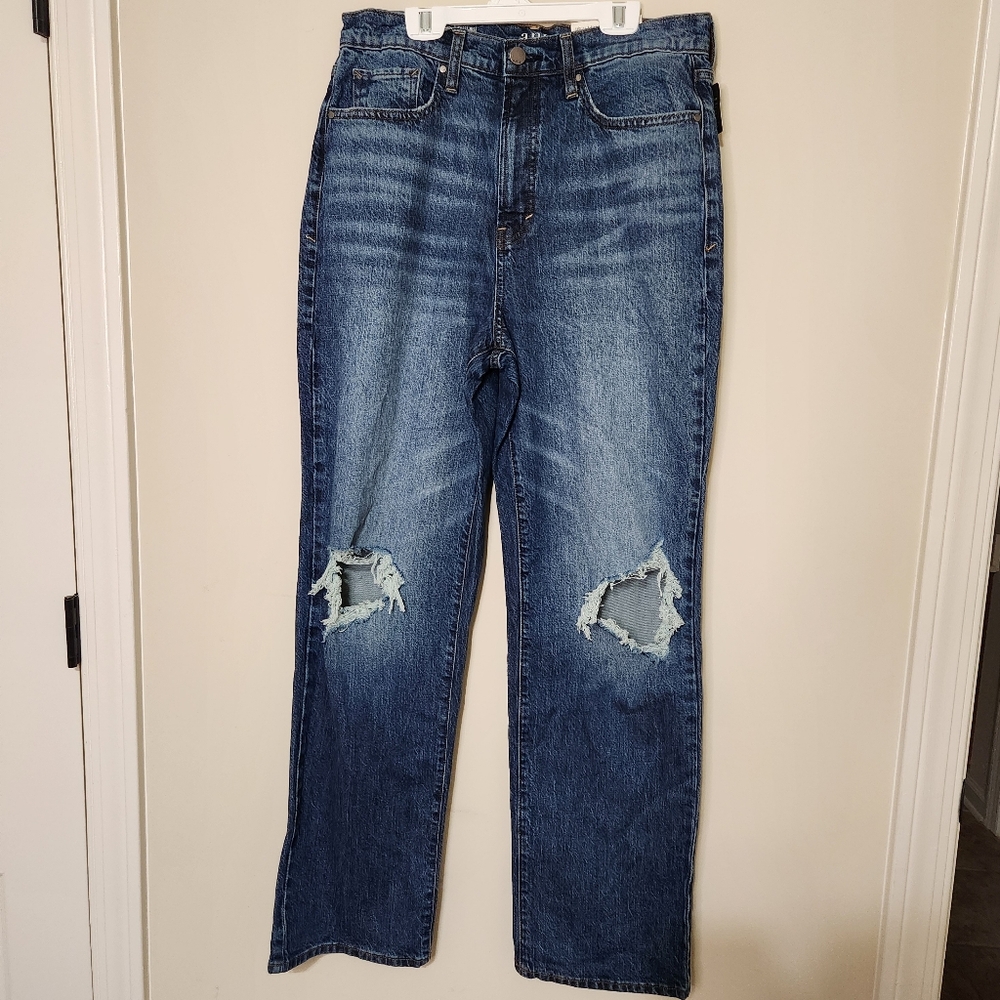 A.N.A high rise straight jeans